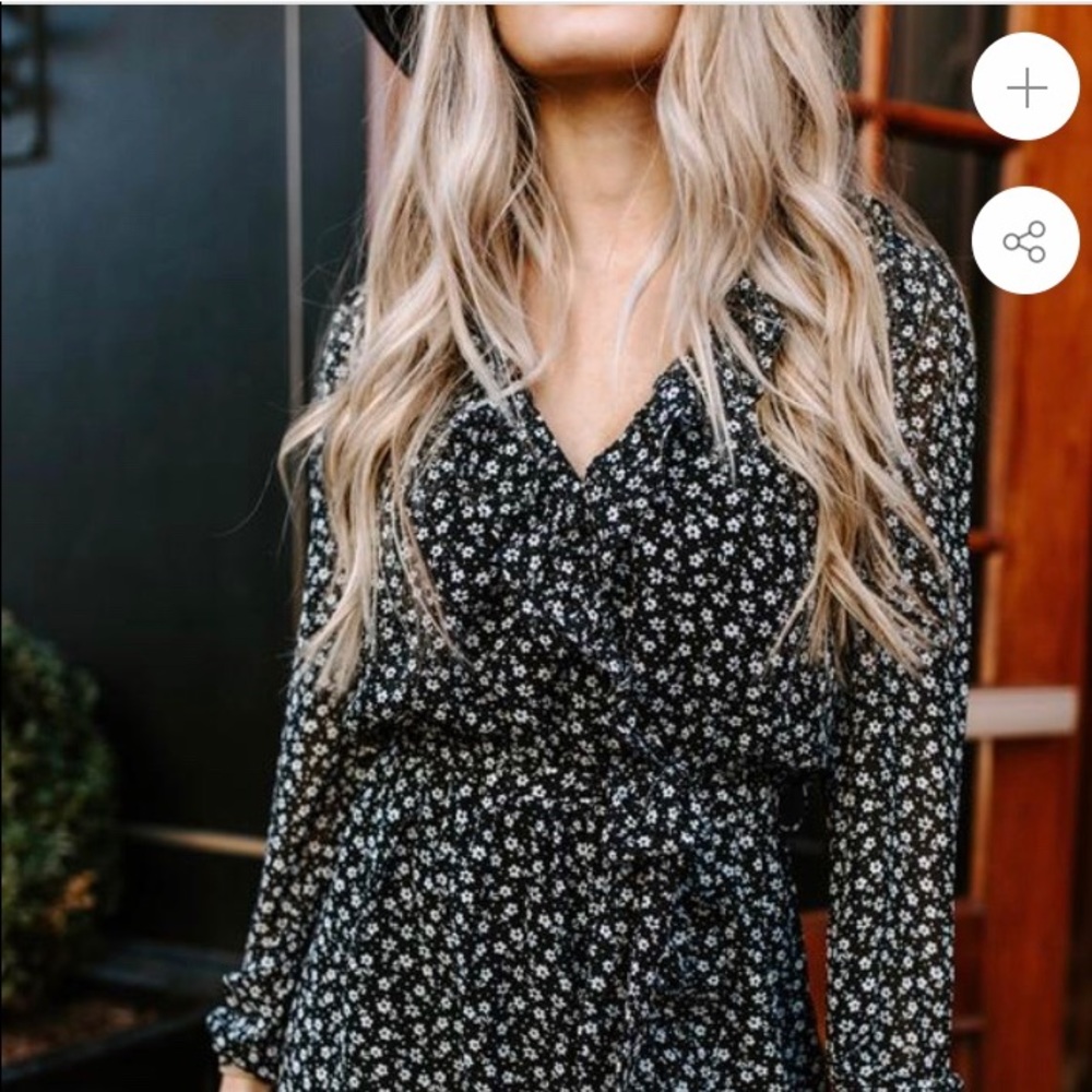 Kittenish Hayley Floral Ruffle Dress